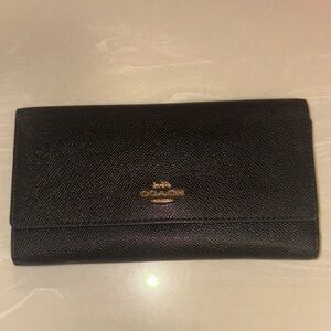 Coach Black Leather Wallet